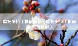 摩托罗拉手机最新款（摩托罗拉手机最新款折叠屏）